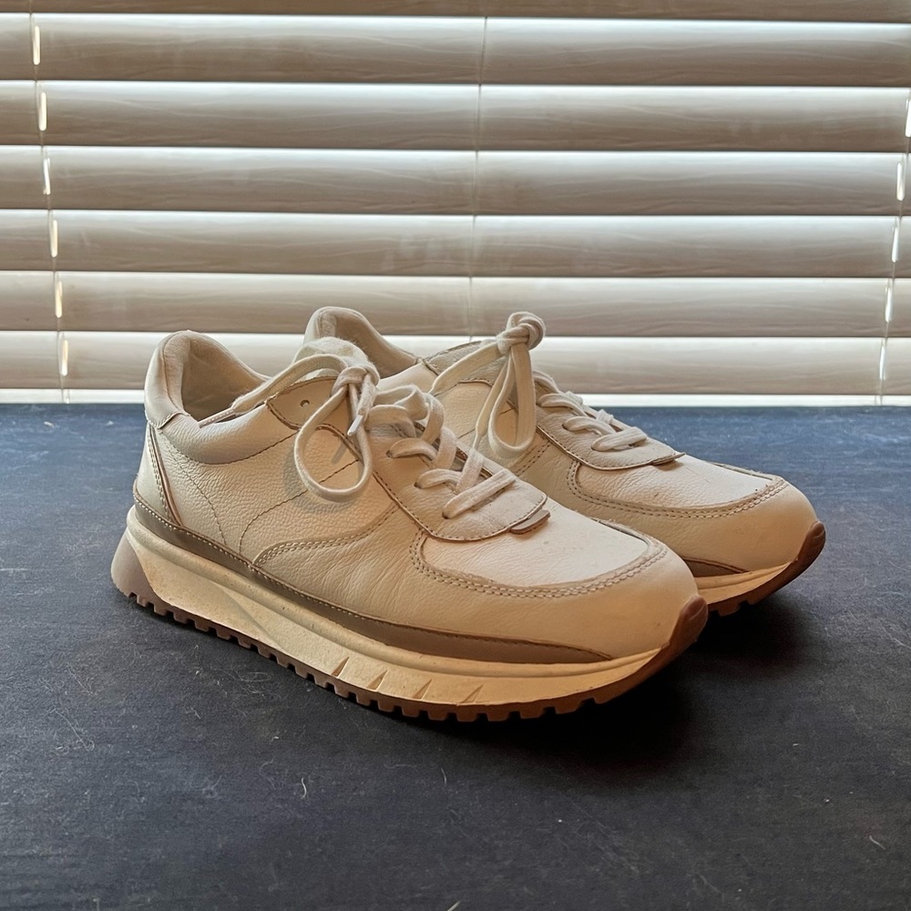 Madewell sneaker fall 2021 white, cream, brown size 8.5M